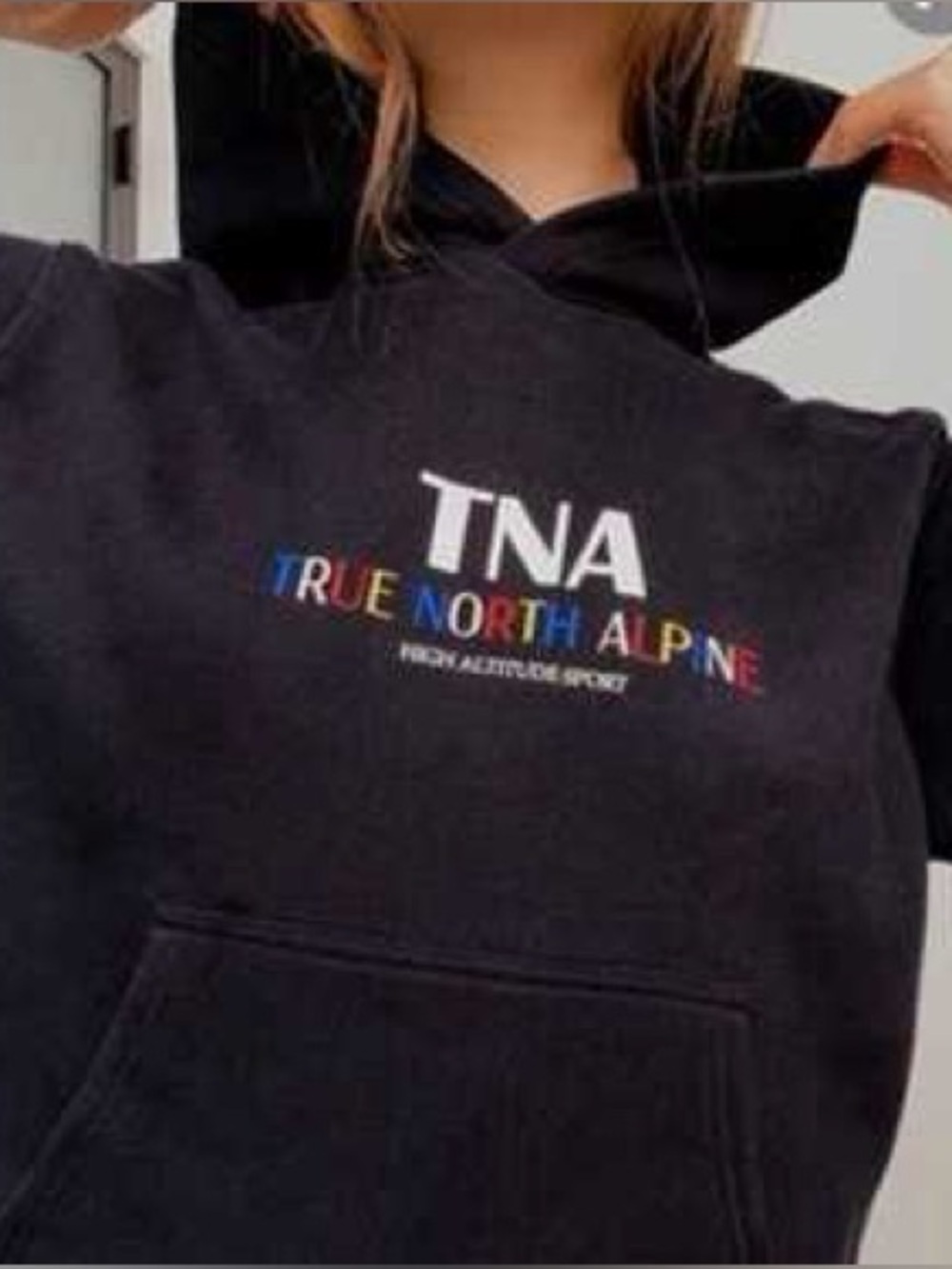 TNA Black Womens True North Alpine Hoodie